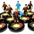 Subbuteo Andrew Table Soccer Manchester City 2022-23 away kit on WSB Professional Bases